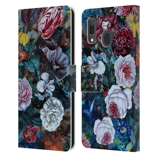 Riza Peker Florals Full Bloom Leather Book Wallet Case Cover For Samsung Galaxy A33 5G (2022)