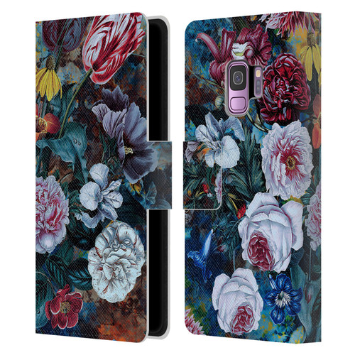 Riza Peker Florals Full Bloom Leather Book Wallet Case Cover For Samsung Galaxy S9