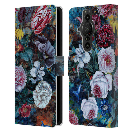 Riza Peker Florals Full Bloom Leather Book Wallet Case Cover For Sony Xperia Pro-I