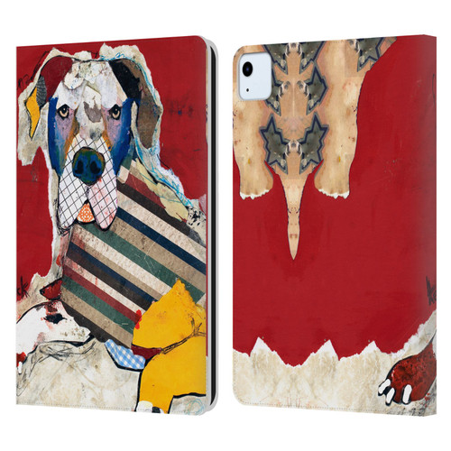 Michel Keck Dogs 2 Great Dane Leather Book Wallet Case Cover For Apple iPad Air 2020 / 2022