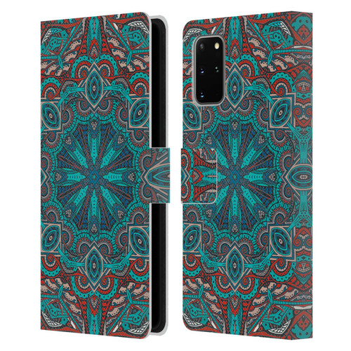 Aimee Stewart Mandala Moroccan Sea Leather Book Wallet Case Cover For Samsung Galaxy S20+ / S20+ 5G