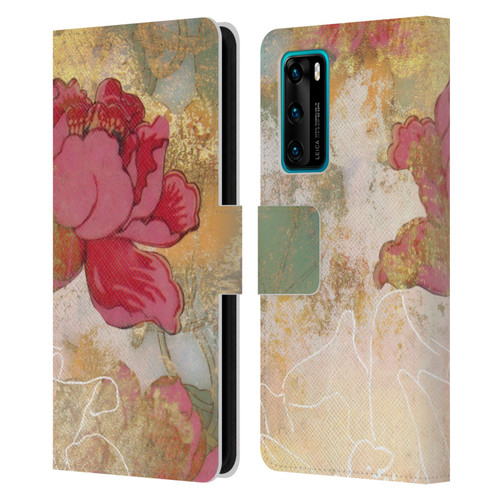 Aimee Stewart Smokey Floral Midsummer Leather Book Wallet Case Cover For Huawei P40 5G