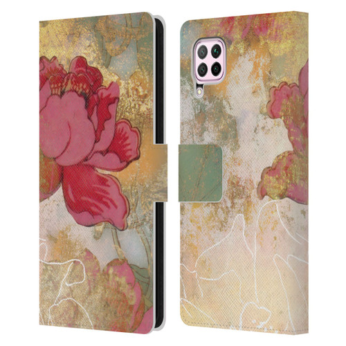 Aimee Stewart Smokey Floral Midsummer Leather Book Wallet Case Cover For Huawei Nova 6 SE / P40 Lite