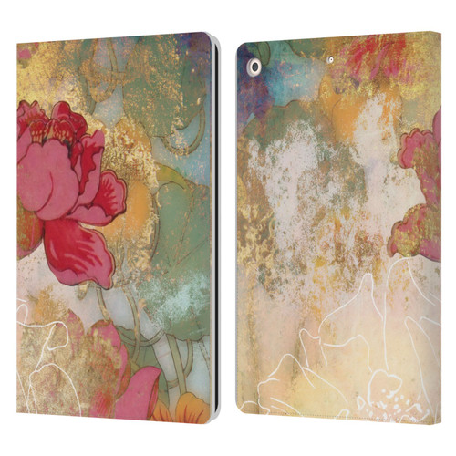 Aimee Stewart Smokey Floral Midsummer Leather Book Wallet Case Cover For Apple iPad 10.2 2019/2020/2021