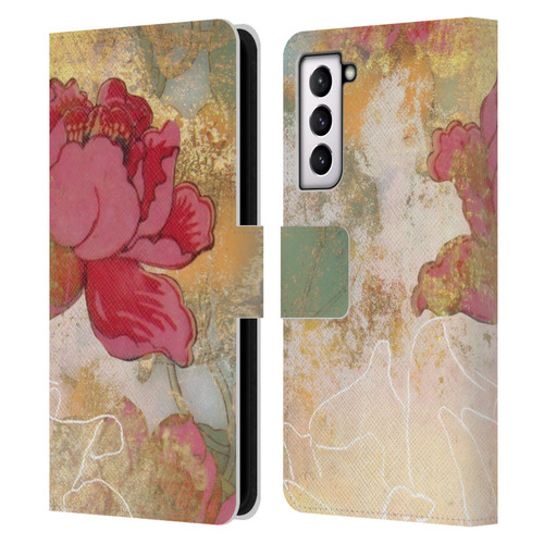 Aimee Stewart Smokey Floral Midsummer Leather Book Wallet Case Cover For Samsung Galaxy S21 5G