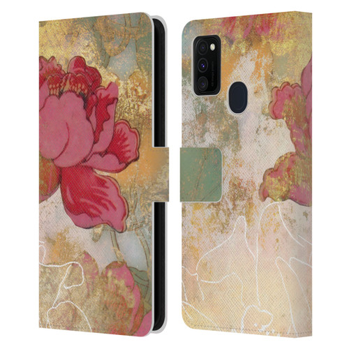 Aimee Stewart Smokey Floral Midsummer Leather Book Wallet Case Cover For Samsung Galaxy M30s (2019)/M21 (2020)