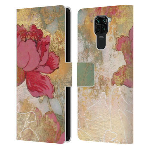 Aimee Stewart Smokey Floral Midsummer Leather Book Wallet Case Cover For Xiaomi Redmi Note 9 / Redmi 10X 4G