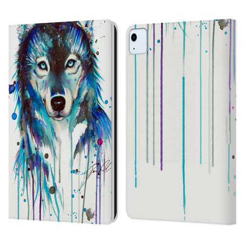 Pixie Cold Animals Ice Wolf Leather Book Wallet Case Cover For Apple iPad Air 11 2020/2022/2024