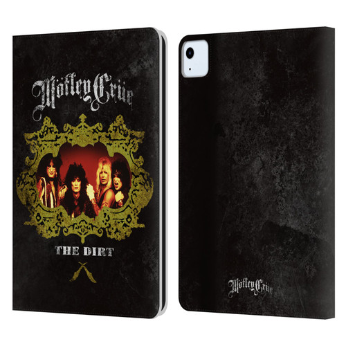 Motley Crue Key Art The Dirt Frame Leather Book Wallet Case Cover For Apple iPad Air 11 2020/2022/2024