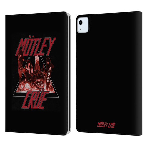 Motley Crue Key Art Too Fast Leather Book Wallet Case Cover For Apple iPad Air 2020 / 2022