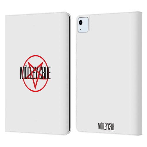 Motley Crue Logos Pentagram Leather Book Wallet Case Cover For Apple iPad Air 2020 / 2022