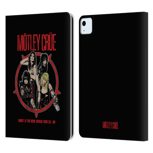 Motley Crue Tours SATD Leather Book Wallet Case Cover For Apple iPad Air 2020 / 2022