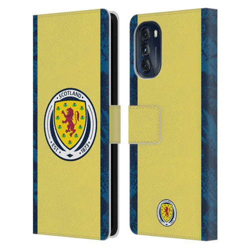 Scotland National Football Team Kits 2020 Home Goalkeeper Leather Book Wallet Case Cover For Motorola Moto G (2022)