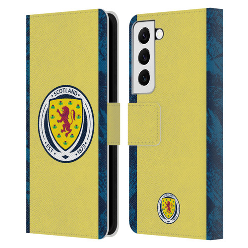 Scotland National Football Team Kits 2020 Home Goalkeeper Leather Book Wallet Case Cover For Samsung Galaxy S22 5G