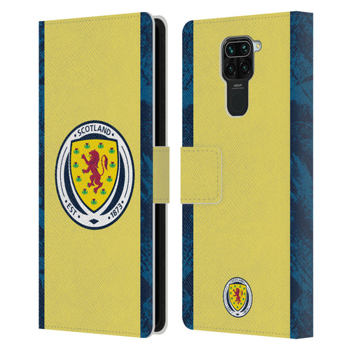 Scotland National Football Team Kits 2020 Home Goalkeeper Leather Book Wallet Case Cover For Xiaomi Redmi Note 9 / Redmi 10X 4G