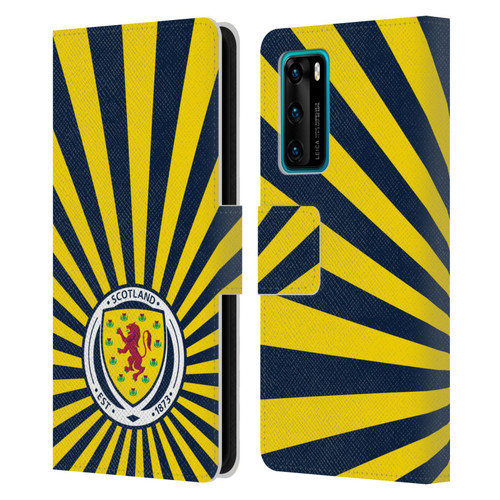 Scotland National Football Team Logo 2 Sun Rays Leather Book Wallet Case Cover For Huawei P40 5G