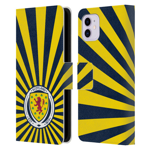 Scotland National Football Team Logo 2 Sun Rays Leather Book Wallet Case Cover For Apple iPhone 11