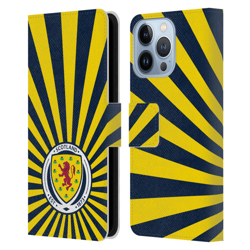 Scotland National Football Team Logo 2 Sun Rays Leather Book Wallet Case Cover For Apple iPhone 13 Pro