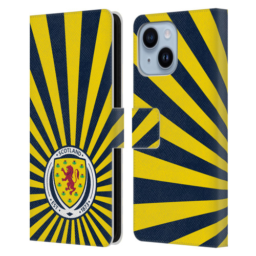 Scotland National Football Team Logo 2 Sun Rays Leather Book Wallet Case Cover For Apple iPhone 14 Plus