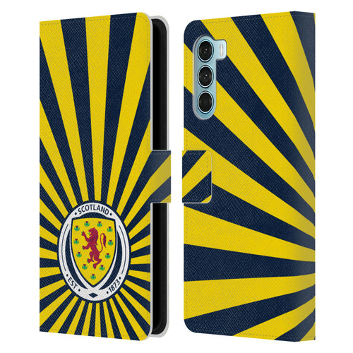Scotland National Football Team Logo 2 Sun Rays Leather Book Wallet Case Cover For Motorola Edge S30 / Moto G200 5G