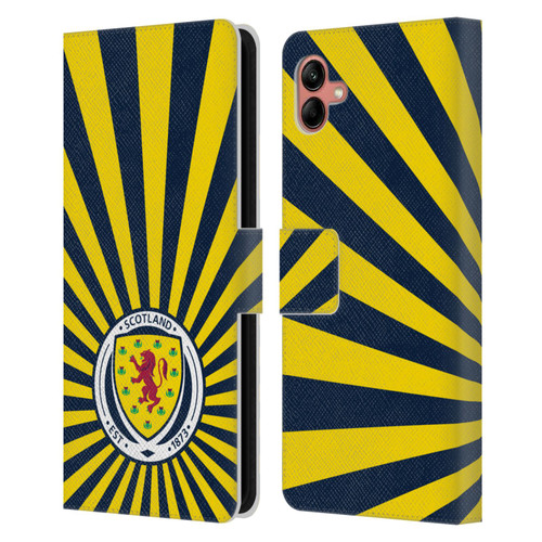 Scotland National Football Team Logo 2 Sun Rays Leather Book Wallet Case Cover For Samsung Galaxy A04 (2022)