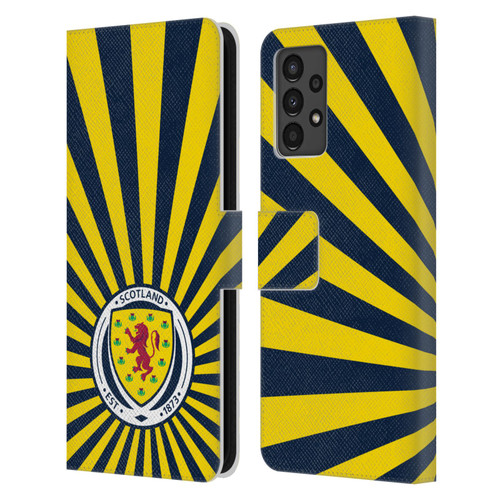Scotland National Football Team Logo 2 Sun Rays Leather Book Wallet Case Cover For Samsung Galaxy A13 (2022)