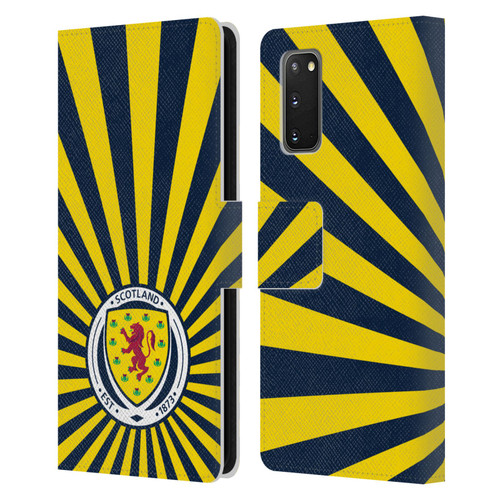 Scotland National Football Team Logo 2 Sun Rays Leather Book Wallet Case Cover For Samsung Galaxy S20 / S20 5G