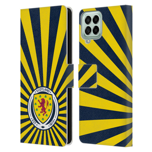Scotland National Football Team Logo 2 Sun Rays Leather Book Wallet Case Cover For Samsung Galaxy M33 (2022)