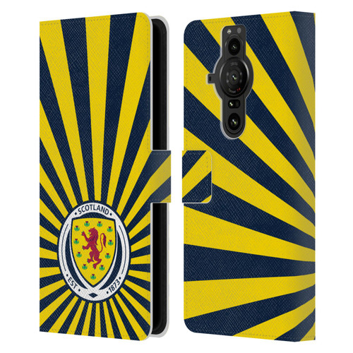 Scotland National Football Team Logo 2 Sun Rays Leather Book Wallet Case Cover For Sony Xperia Pro-I