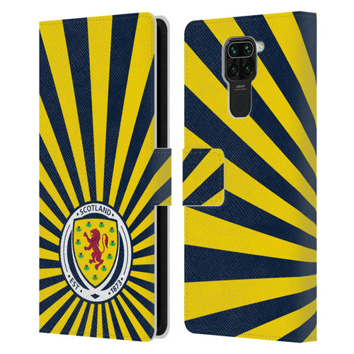Scotland National Football Team Logo 2 Sun Rays Leather Book Wallet Case Cover For Xiaomi Redmi Note 9 / Redmi 10X 4G