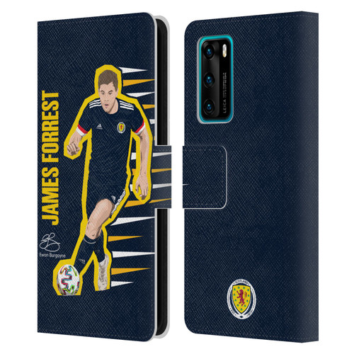 Scotland National Football Team Players James Forrest Leather Book Wallet Case Cover For Huawei P40 5G