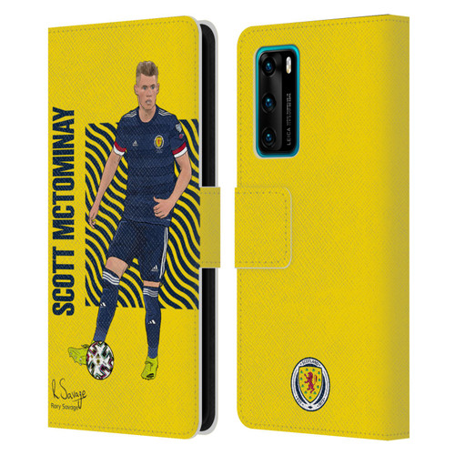 Scotland National Football Team Players Scott McTominay Leather Book Wallet Case Cover For Huawei P40 5G