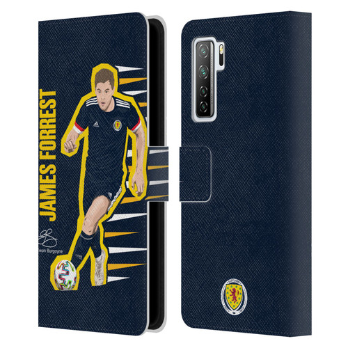 Scotland National Football Team Players James Forrest Leather Book Wallet Case Cover For Huawei Nova 7 SE/P40 Lite 5G