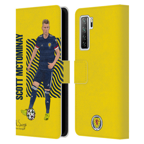 Scotland National Football Team Players Scott McTominay Leather Book Wallet Case Cover For Huawei Nova 7 SE/P40 Lite 5G
