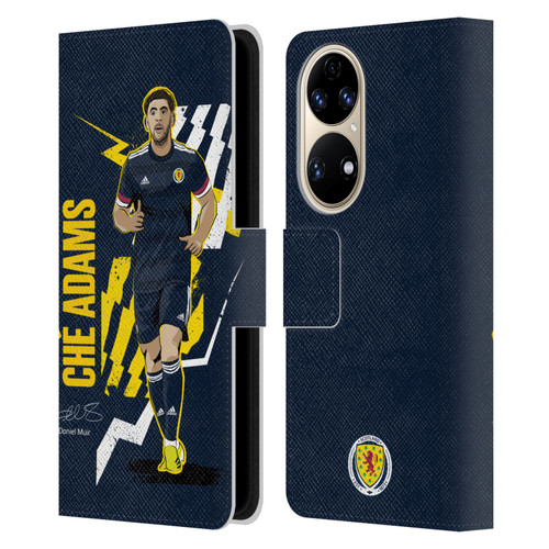 Scotland National Football Team Players Ché Adams Leather Book Wallet Case Cover For Huawei P50