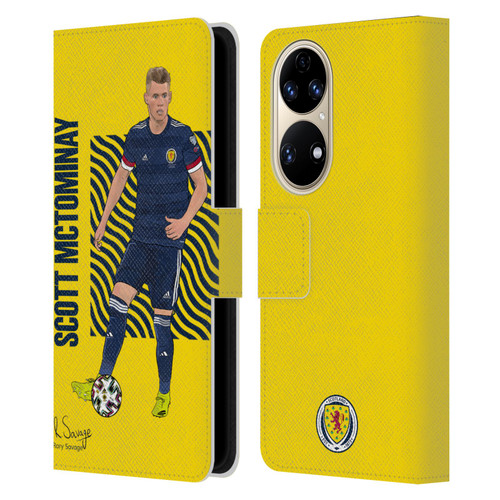 Scotland National Football Team Players Scott McTominay Leather Book Wallet Case Cover For Huawei P50