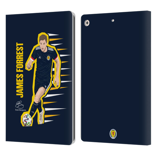 Scotland National Football Team Players James Forrest Leather Book Wallet Case Cover For Apple iPad 10.2 2019/2020/2021