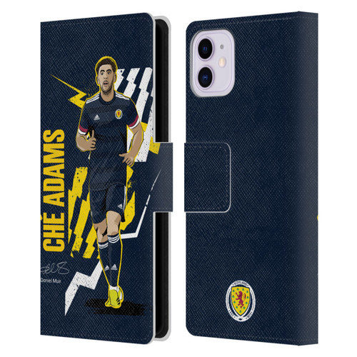 Scotland National Football Team Players Ché Adams Leather Book Wallet Case Cover For Apple iPhone 11