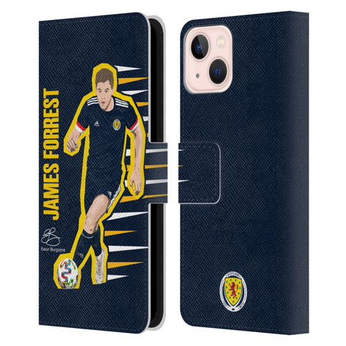 Scotland National Football Team Players James Forrest Leather Book Wallet Case Cover For Apple iPhone 13
