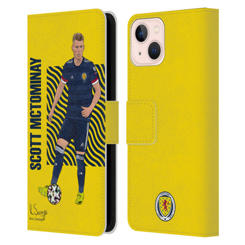 Scotland National Football Team Players Scott McTominay Leather Book Wallet Case Cover For Apple iPhone 13