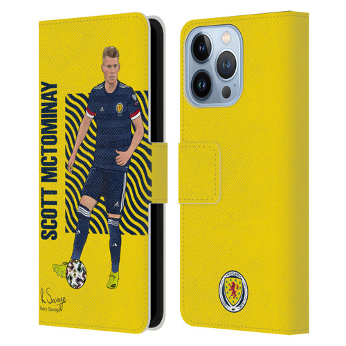 Scotland National Football Team Players Scott McTominay Leather Book Wallet Case Cover For Apple iPhone 13 Pro
