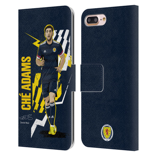 Scotland National Football Team Players Ché Adams Leather Book Wallet Case Cover For Apple iPhone 7 Plus / iPhone 8 Plus
