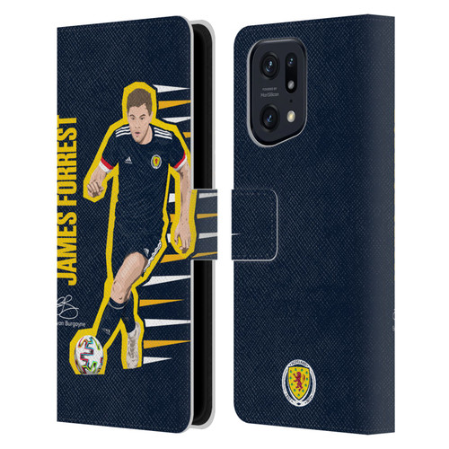 Scotland National Football Team Players James Forrest Leather Book Wallet Case Cover For OPPO Find X5 Pro