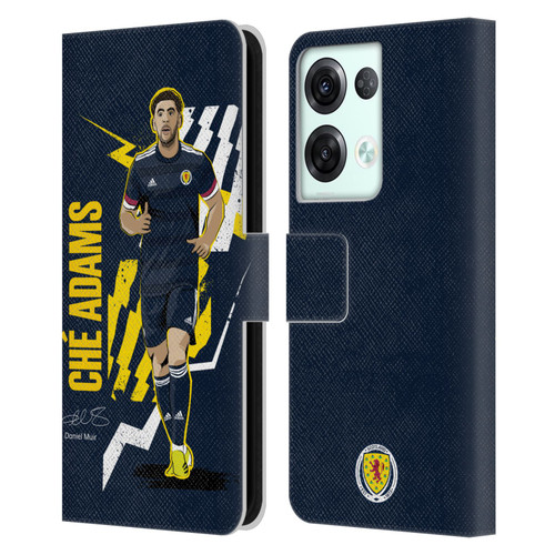 Scotland National Football Team Players Ché Adams Leather Book Wallet Case Cover For OPPO Reno8 Pro