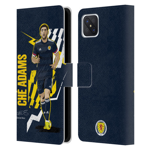 Scotland National Football Team Players Ché Adams Leather Book Wallet Case Cover For OPPO Reno4 Z 5G