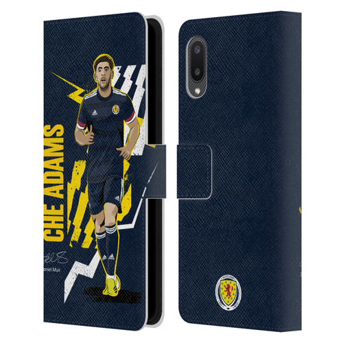 Scotland National Football Team Players Ché Adams Leather Book Wallet Case Cover For Samsung Galaxy A02/M02 (2021)