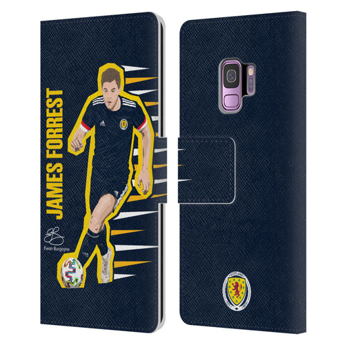 Scotland National Football Team Players James Forrest Leather Book Wallet Case Cover For Samsung Galaxy S9