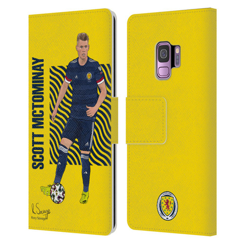 Scotland National Football Team Players Scott McTominay Leather Book Wallet Case Cover For Samsung Galaxy S9