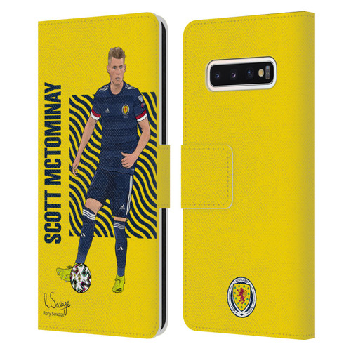 Scotland National Football Team Players Scott McTominay Leather Book Wallet Case Cover For Samsung Galaxy S10