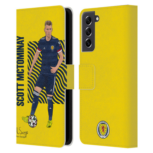 Scotland National Football Team Players Scott McTominay Leather Book Wallet Case Cover For Samsung Galaxy S21 FE 5G